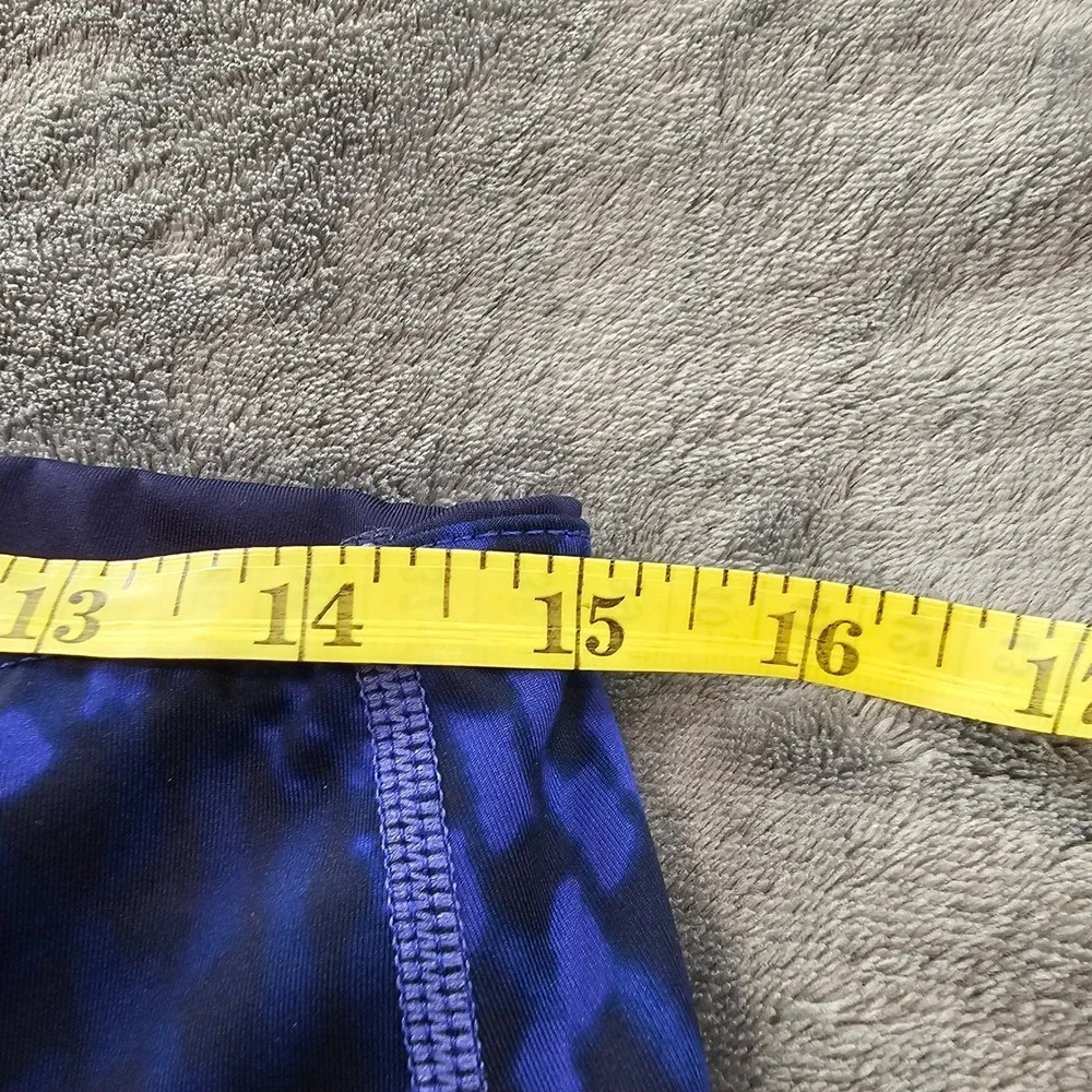 Athleta Reversible Print Leggings Blue Athletic High Waist - Picture 4 of 6